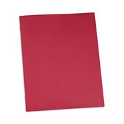 Universal Two-Pocket File Folder 8-1/2 x 11", Red, PK25 UNV57118